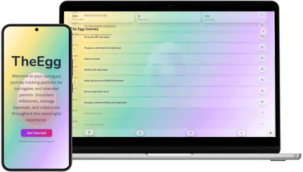TheEgg App Milestone Stracking